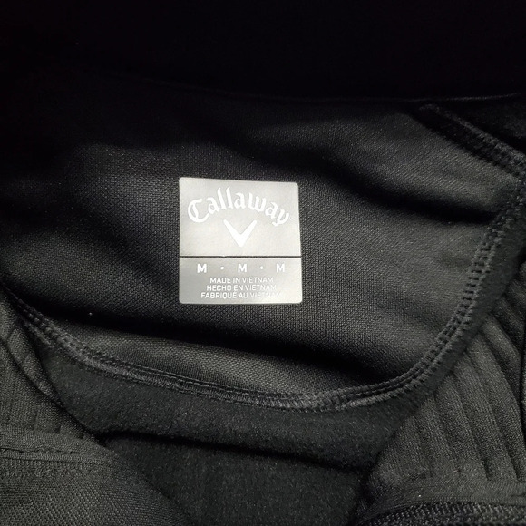 NWT Callaway Men's Textured Stripe 1/4 Zip Golf Pullover Sweatshirt M - Picture 5 of 8